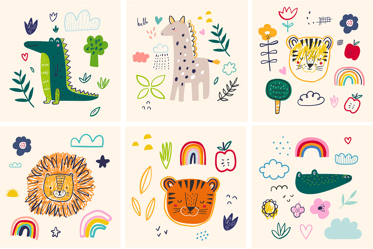 Cute baby crocodiles illustrations, an Animal Illustration by MoleskoStudio (Photo 15 of 23)