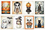 Halloween Postage Stamp Clipart, an Illustration by SinaCreation (Thumbnail 2 of 5)