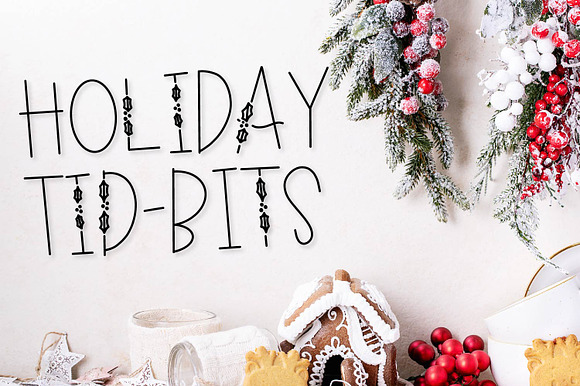 Holiday Tidbits Christmas Font