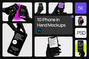 IPhone In Hand Mockups