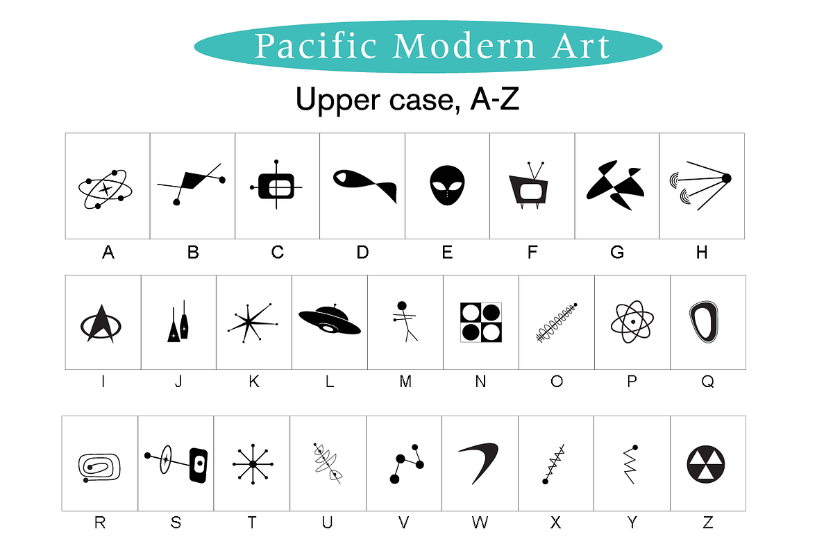 Midcentury Modern Retro Design Kit, a Pattern Graphic by Pacific Modern Art (Photo 81 of 89)