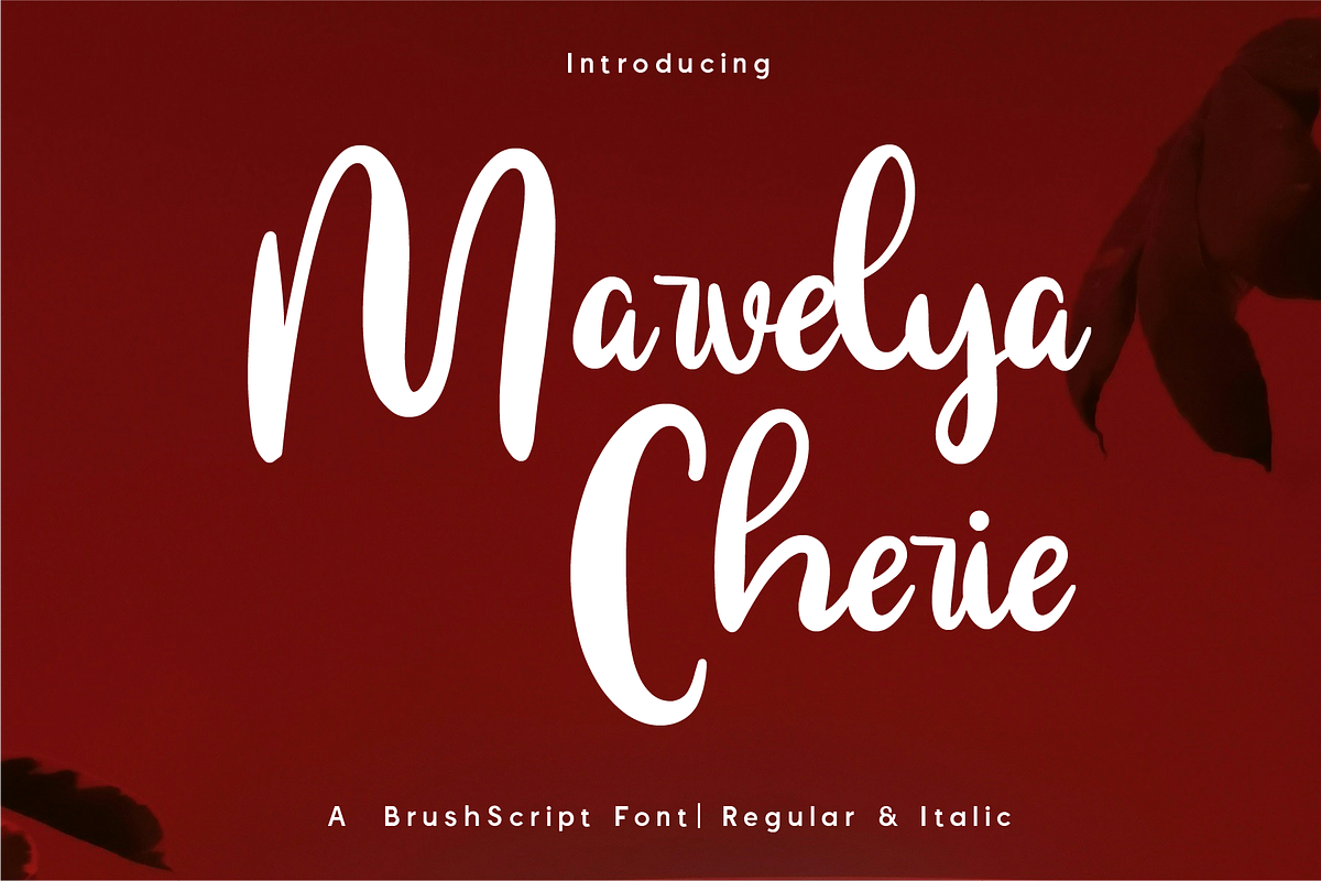 Marvelya Cherie - Brush Calligraphy, a Handwritten Font by Indotype Foundry (Photo 1 of 10)