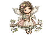 Fairy Girl Clipart PNG, a Seasonal Illustration by Memories By Lea (Thumbnail 12 of 18)