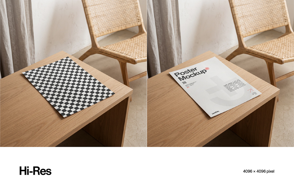 Rattan Poster & Tote Bag Mockup, a Packaging Mockup by Usethis Mockup (Photo 4 of 8)