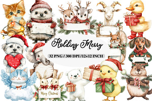 African American Christmas Clipart, an Illustration by Daily.Designs