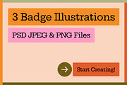 Outdoor Camping Illustration Badges, an Illustration by Abigail Creative (Thumbnail 7 of 7)