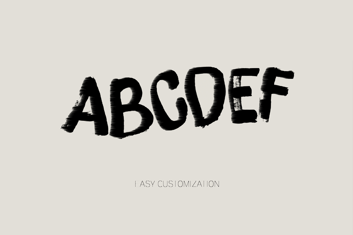 Dry Brush Paint Text Effect preview 2