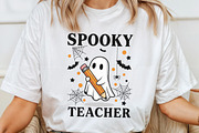 Spooky Teacher Sweatshirt PNG, an Illustration by Craft Nest (Thumbnail 5 of 7)