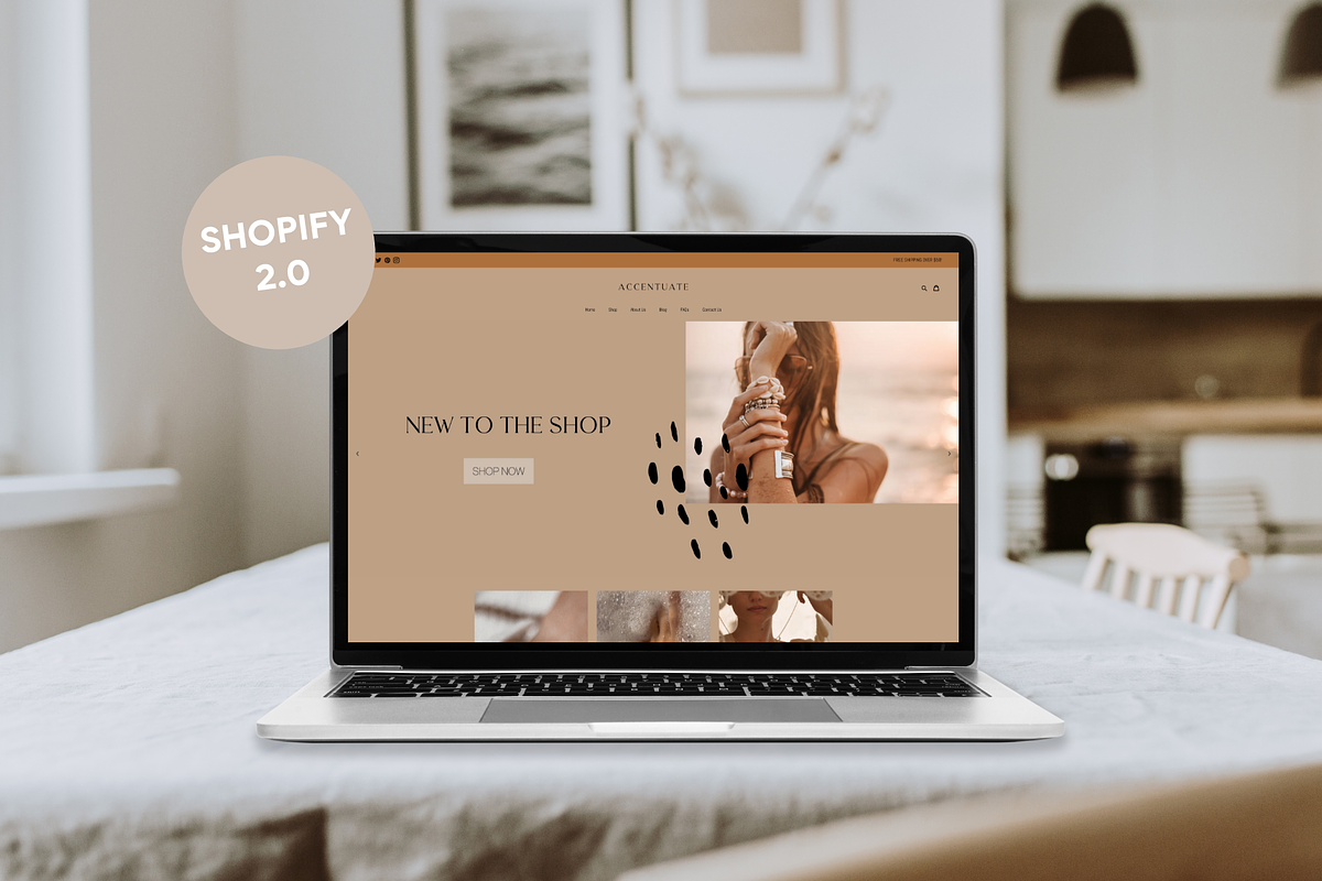 Boho Shopify Theme | Accentuate, a Templates & Theme by Easy Website Themes (Photo 2 of 8)