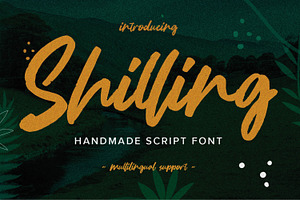 Shilling - Handmade Script Font