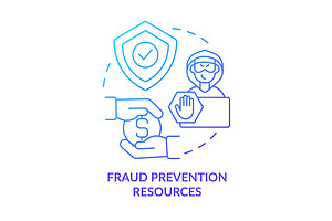 Fraud prevention resources blue, an Icon by IMG Visuals