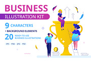 Business Illustration Kit, an UI Kit Template by Boyko Pictures (Thumbnail 1 of 16)