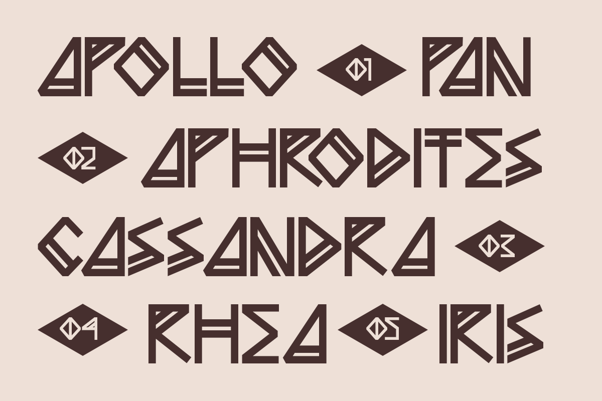 Elthar - Mythology Display Font, a Sans Serif Font by Pandeka Studio (Photo 2 of 9)
