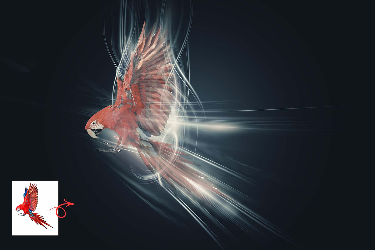 Lightwave Motion Photoshop Action, an Action Add-On by MRI STUDIO (Photo 10 of 29)