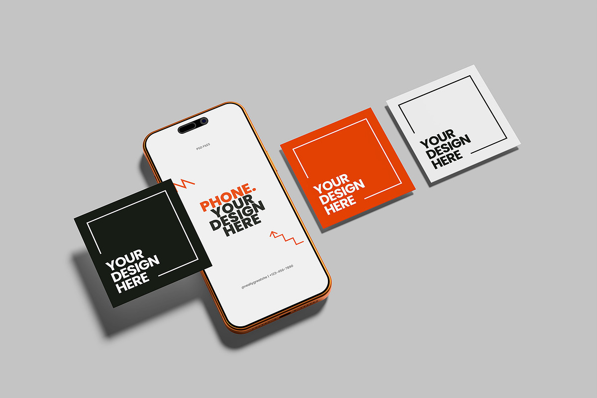 Instagram Post Mockup(Scene Creator), an iPhone Mockup by Graphiculon (Photo 10 of 11)