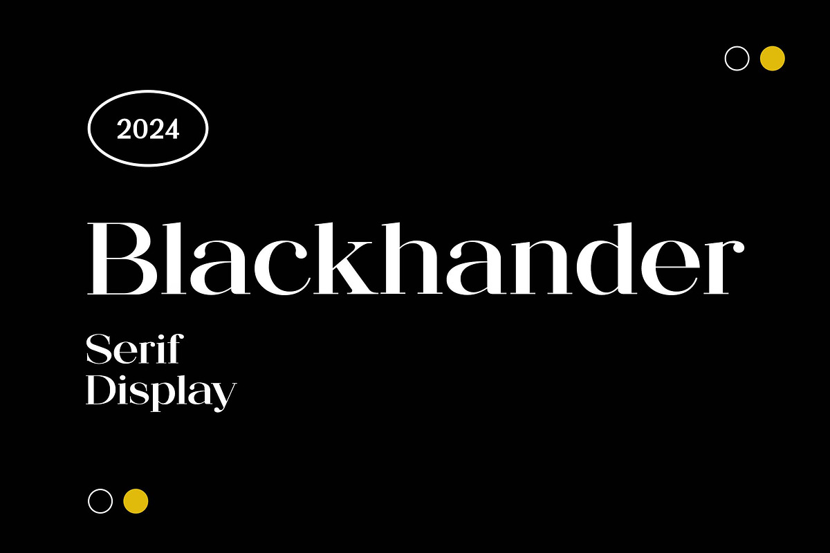 Blackhander Serif Display Font, a Serif Font by UICreative (Photo 1 of 13)