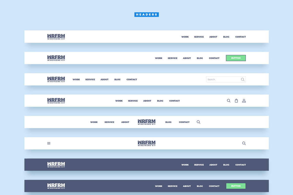WRFRM – Wireframe Kit, a Wireframe Template by laaqiq (Photo 3 of 15)