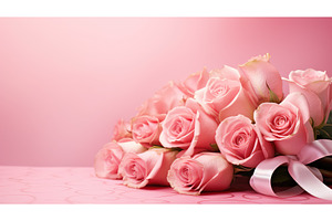 love gift roses background ai, a Beauty & Fashion Photo by pikepicture