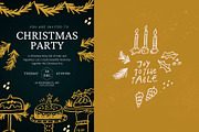 Christmas Feast | Hand drawn clipart, a Seasonal Illustration by Favete Art (Thumbnail 9 of 10)
