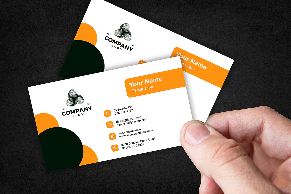 Executive Business Card Template - PSD preview 4