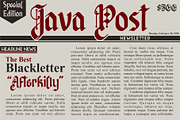 Afterkilly - Blackletter Typeface, a Blackletter Font by Garisman Std (Thumbnail 2 of 8)