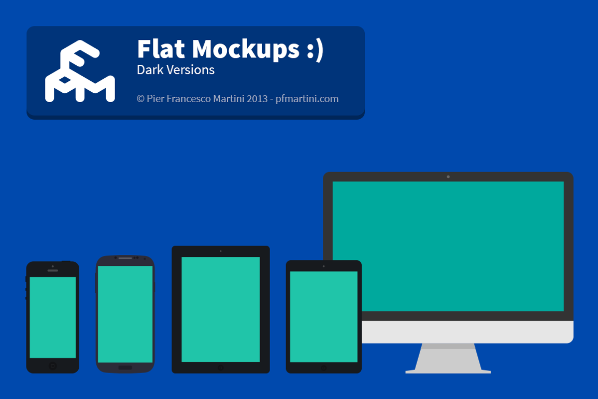 Flat Mockups :), a Mockup by MARTINI Type Designer (Photo 2 of 2)