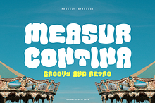 Measur Contina - Groovy Retro Font