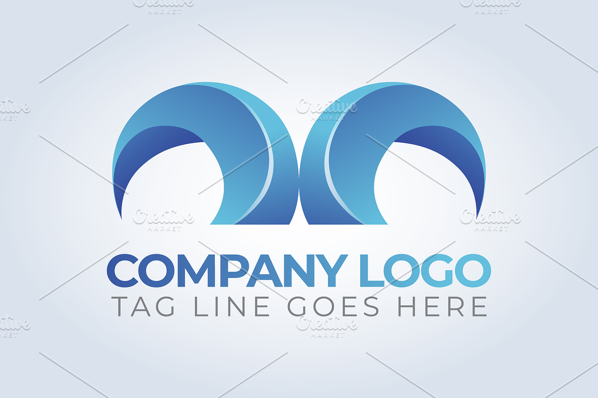 Bluish Brand Identity Logo Template, a Branding & Logo Template by arslantanoli (Photo 1 of 3)