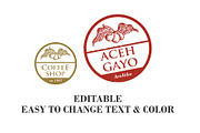 12 Vintage Coffee Logos & Badge, a Branding & Logo Template by Intijaya Studio (Thumbnail 9 of 9)