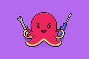 Sea Creatures Cartoon Vector Icons, an Animal Illustration by Artstorystudio (Thumbnail 2 of 5)
