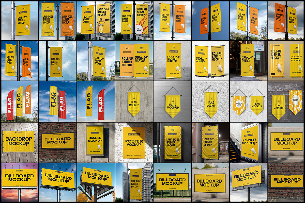 Billboard Mockup, an Advertising Mockup by mockupbuys (Photo 1 of 82)