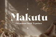 Makutu - Luxurious Serif Typeface, a Serif Font by HipFonts (Thumbnail 1 of 9)