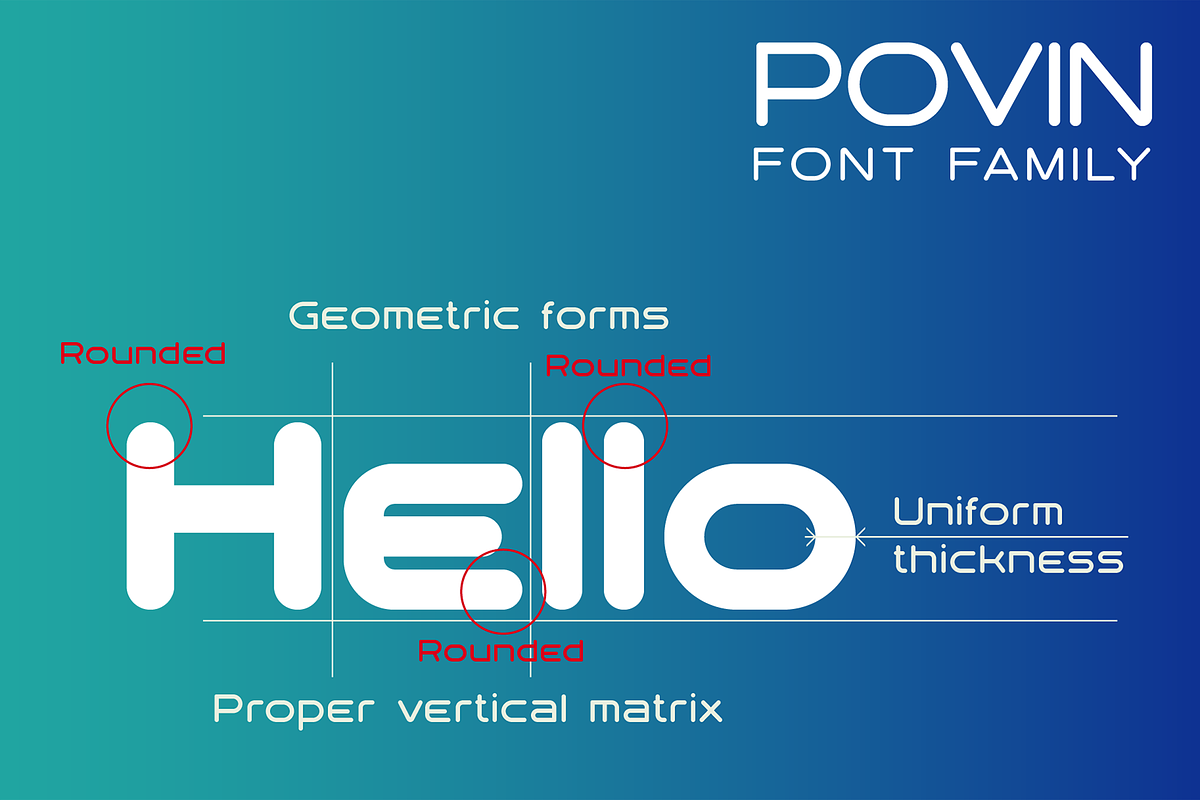 Povin font family, a Sans Serif Font by vlad.berla (Photo 4 of 8)