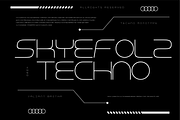 VB SkyeFolz - Futuristic Font, a Sans Serif Font by VALIANTBROTHA (Thumbnail 1 of 9)