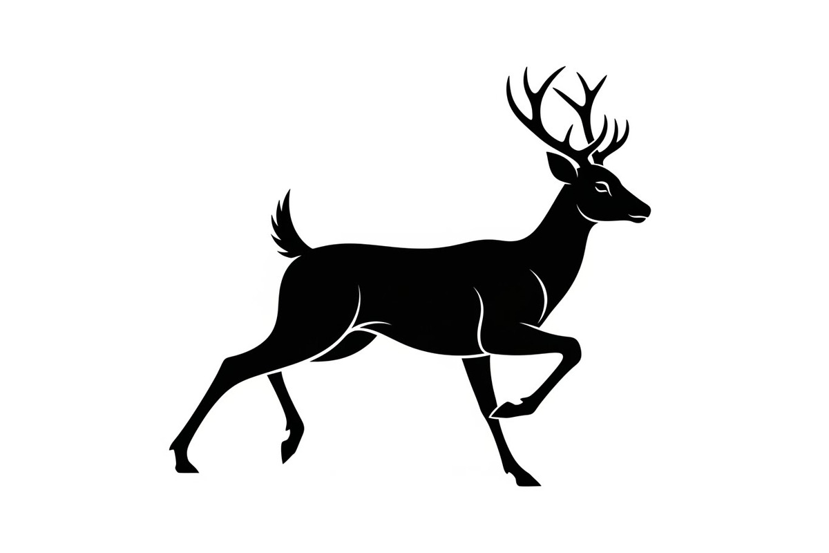 Majestic Deer & Stag Silhouette Bund, an Illustration by jahid234 (Photo 14 of 41)