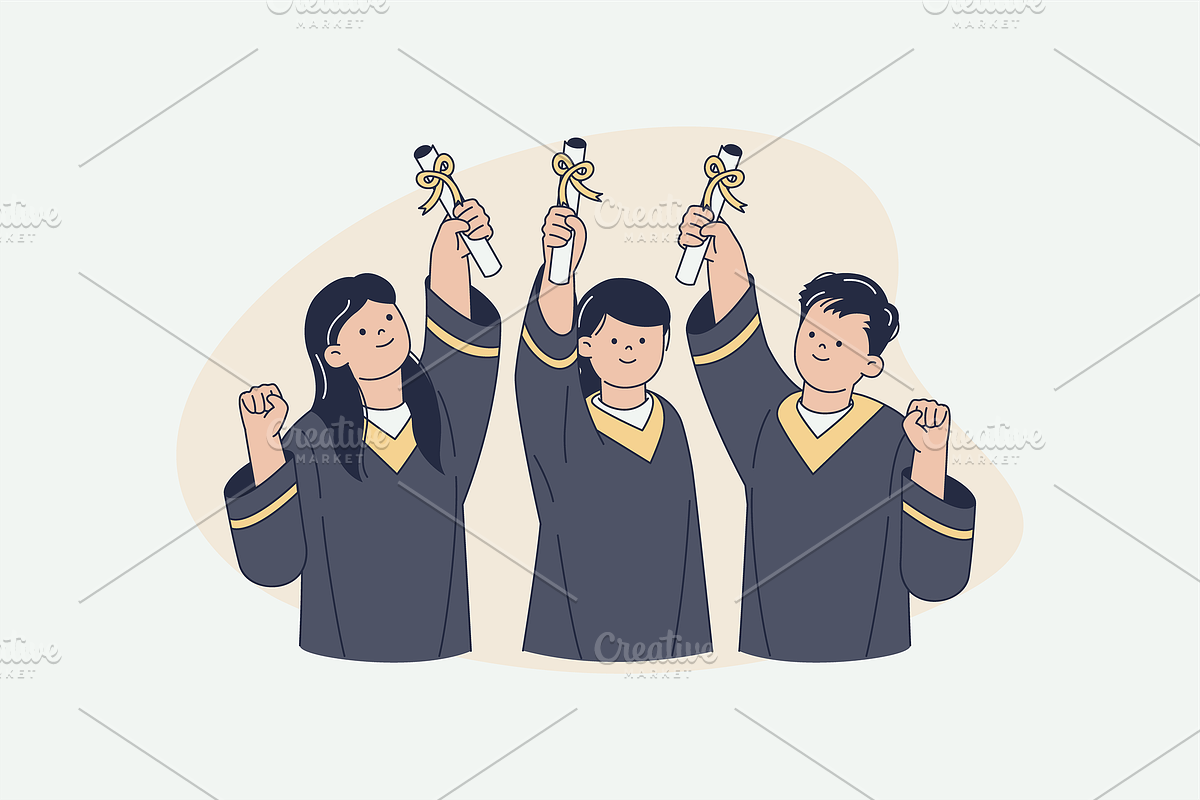 Student Graduation Illustration, an Object Graphic by Jump Studio (Photo 11 of 14)