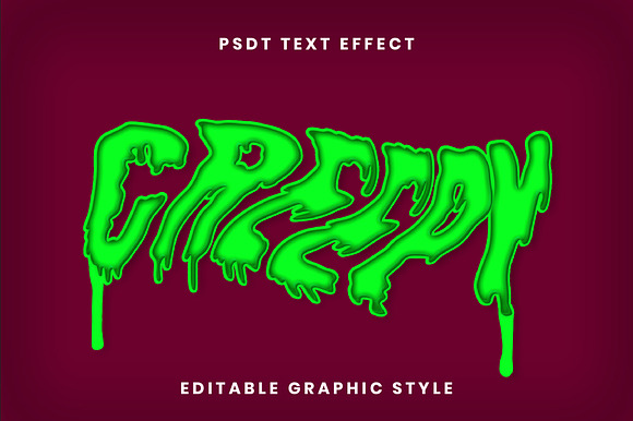Neon Dripping Slime Text Effect