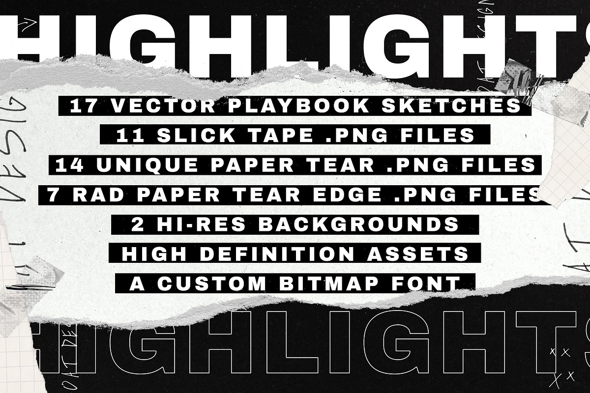 ROGUE - BEAST COLLAGE PACK, an Object Graphic by GOAT Design Co. (Photo 11 of 11)
