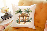 Summer Seaside Cottage Clipart, an Illustration by Sublimation Artist (Thumbnail 6 of 6)