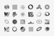 144 Dithering Bitmap Vector Shapes, an Object Graphic by pixelbuddha.net (Thumbnail 9 of 17)