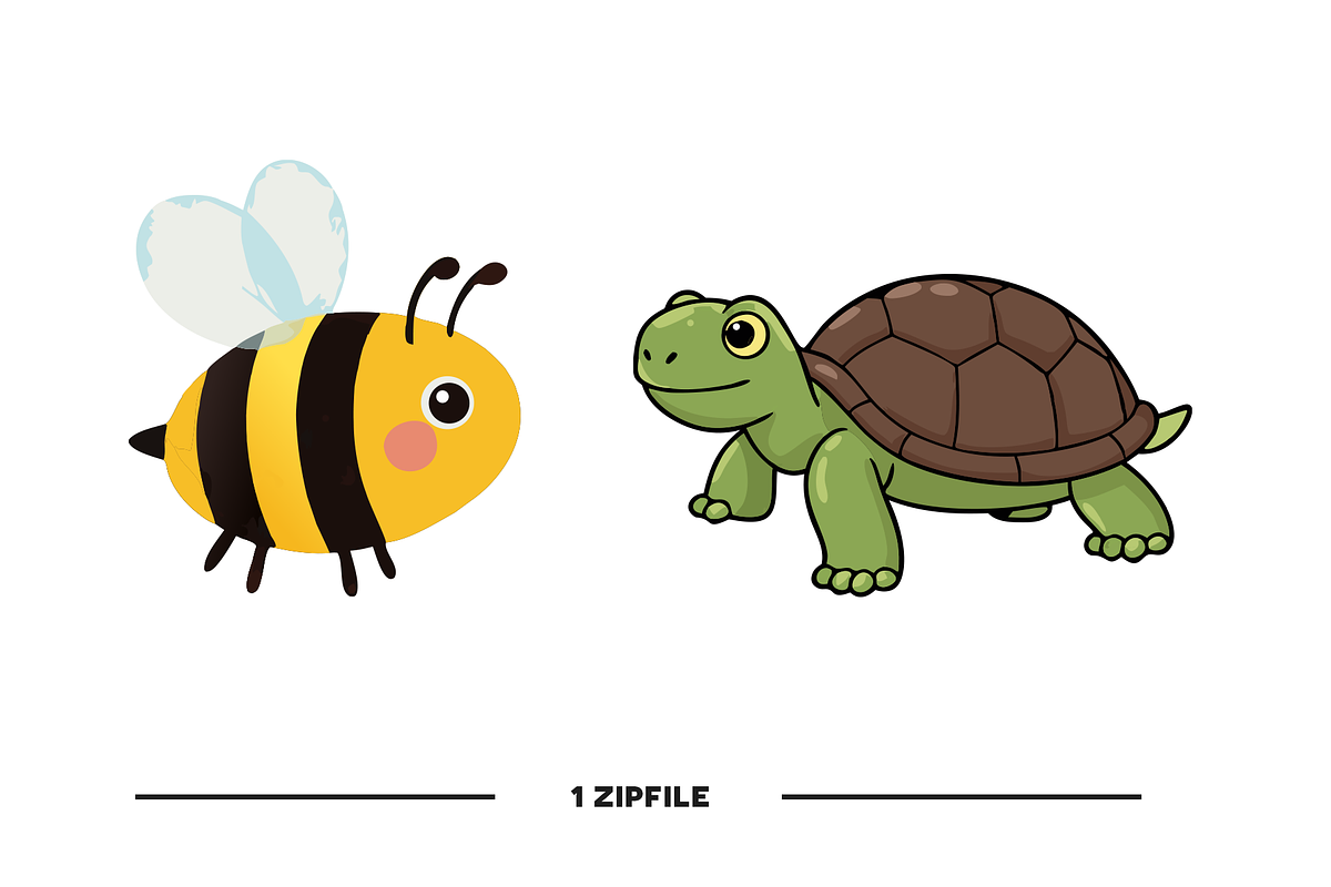 Cute Animal Vector Collection, an Animal Illustration by Redmixx Design (Photo 6 of 6)