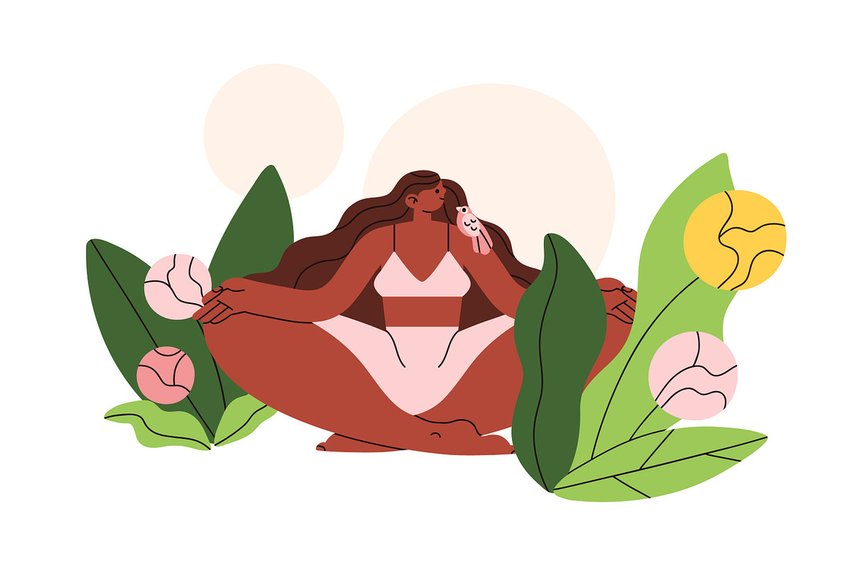 Body positive women in nature set, a Person Illustration by Good Studio (Photo 2 of 9)