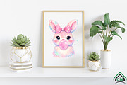 Coquette Easter Bunny Bubblegum PNG, an Illustration by Craft Nest (Thumbnail 5 of 6)