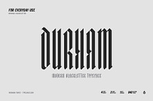 Durham Modern Blackletter Typeface