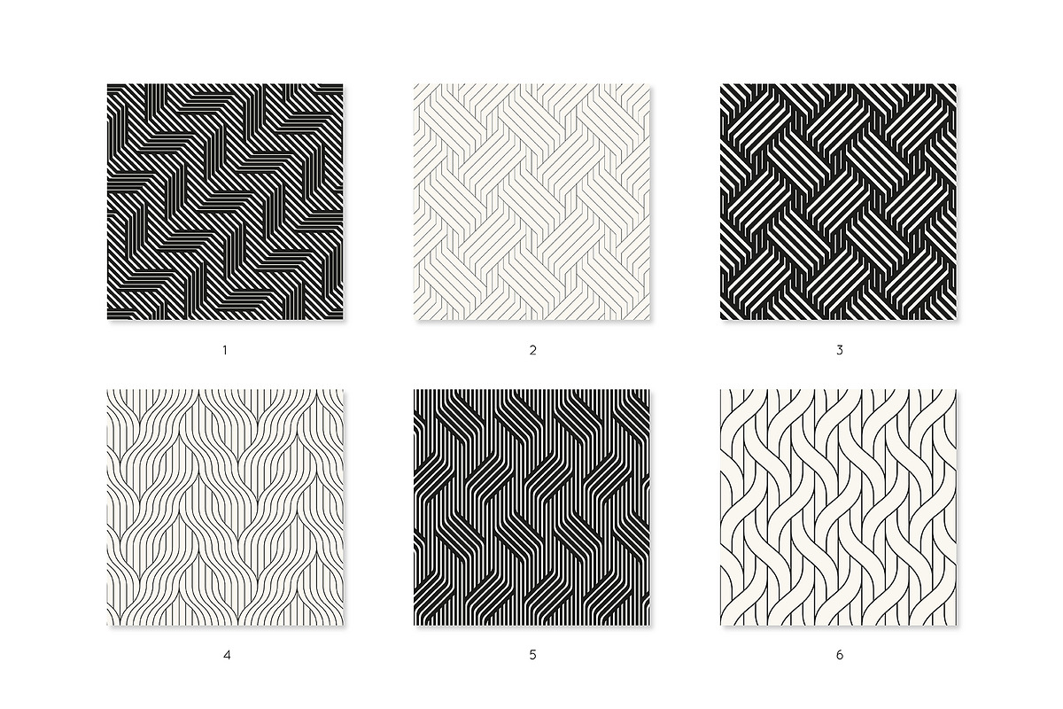 Intergrid. Seamless Pattern Set, a Pattern Graphic by Curly_Pat (Photo 3 of 7)
