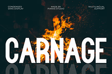 Carnage - Bold Condensed Sans Font