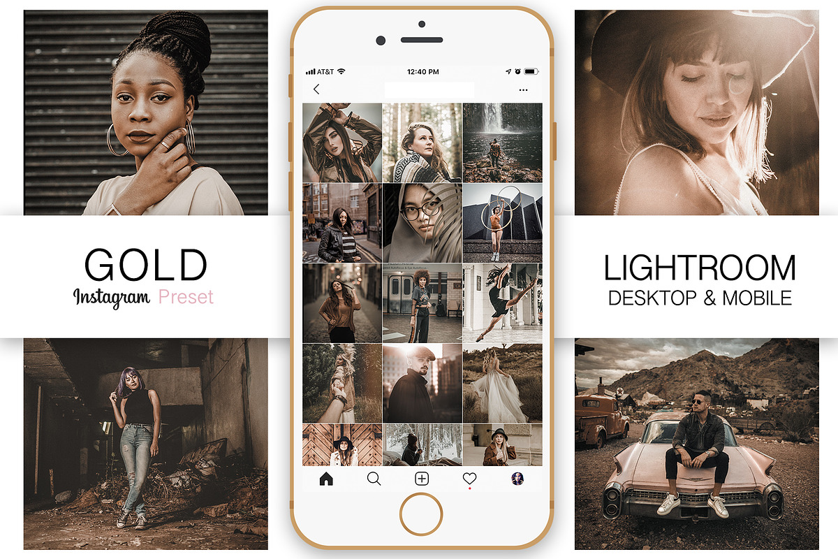 GOLD INSTAGRAM BLOGGER PRESET