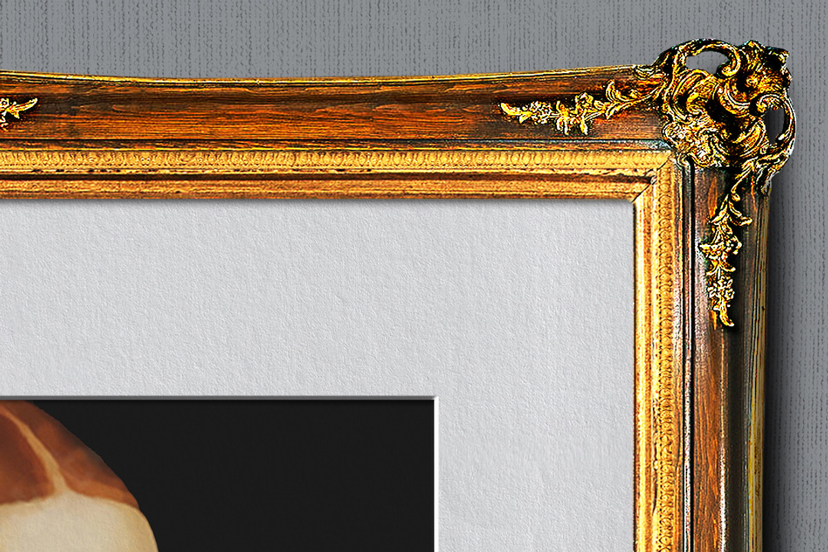 Picture Frame Mockup Ornate Vintage, an Advertising Mockup by Avelina Studio (Photo 3 of 3)
