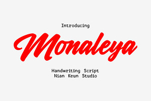 Monaleya - Handwriting Script