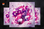 Mardi Gras Party Flyer, a Flyer Template by MonkeyBOX (Thumbnail 1 of 3)